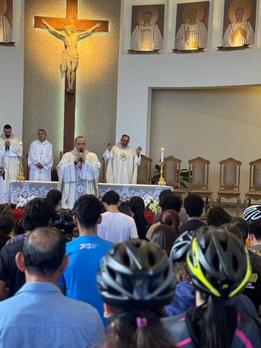 Santa Missa com benção dos ciclistas